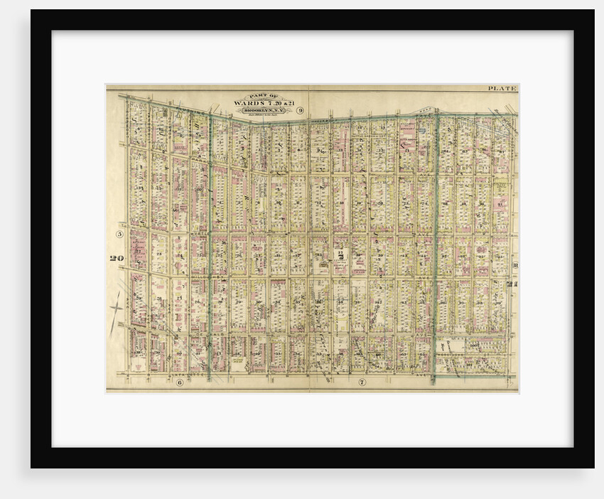 Bounded by Flushing Wallabout Avenue, Nostrand Avenue, Lafayette Avenue and Clermont Avenue, New York by Anonymous