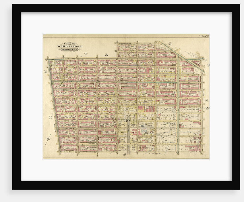 Bounded by Atlantic Avenue, Bond Street, Schermerhorn Street, Flatbush Avenue, Fifth Avenue, President Street and Court Street, New York by Anonymous