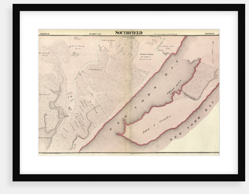 Section 26. Staten Island, 1874, New York by Anonymous