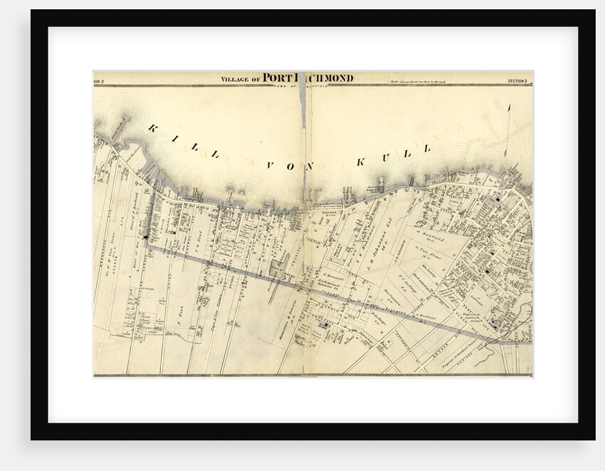 Village of Port Richmond. Staten Island, 1874, New York by Anonymous