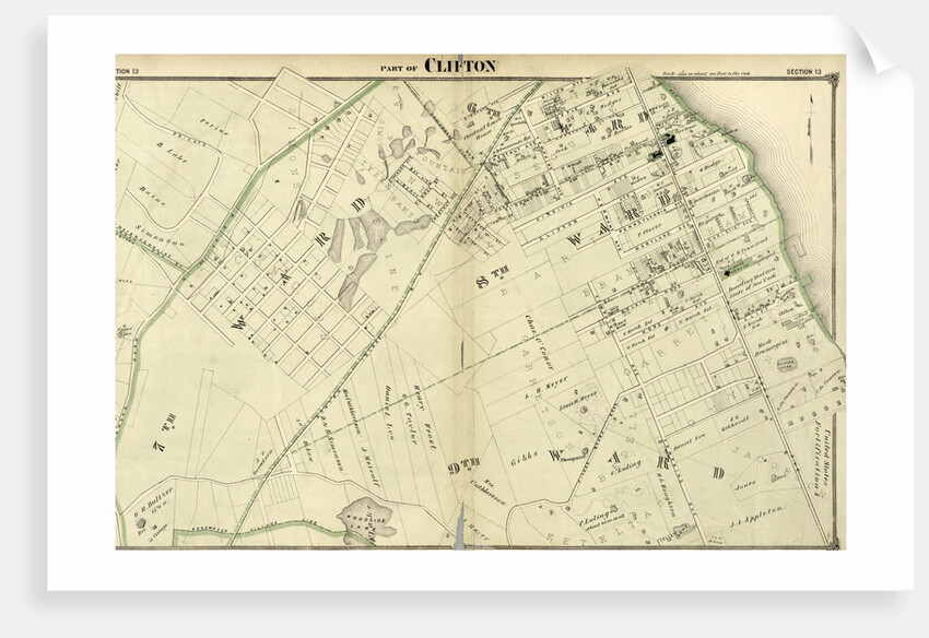 Part of Clifton. Staten Island, 1874, New York by Anonymous