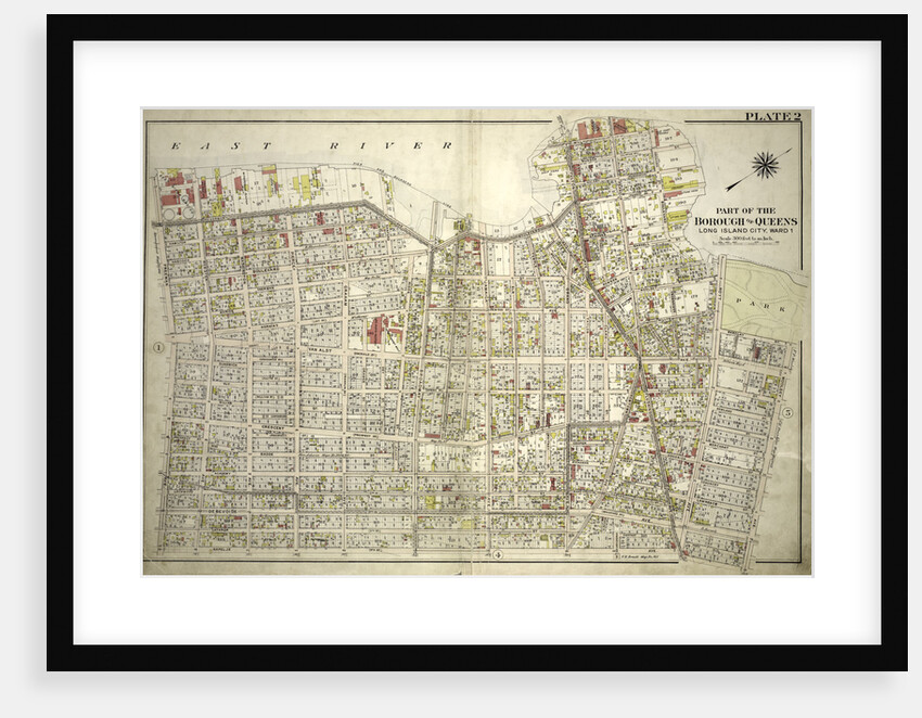 Bounded by East River Vernon Avenue, Boulevard, Fulton Avenue, Mill Street, Orchard Street, Boulevard, Hoyt Avenue, Barclay Street, Woolsey Avenue, Rapelje Avenue and Freeman Avenue, New York by Anonymous
