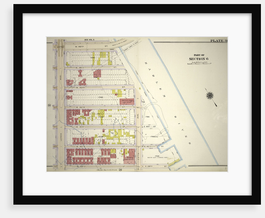 Bounded by W. 145th Street, Harlem River Fifth Avenue, W. 139th Street and Lenox Avenue, New York by Anonymous