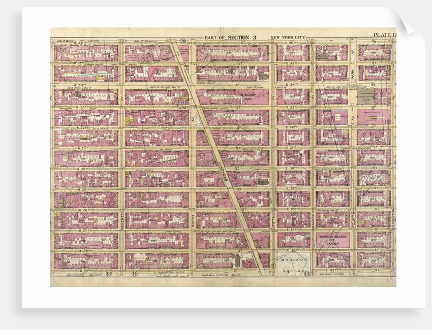 Bounded by W. 36th Street, E. 36th Street, Lexington Avenue, E. 25th Street, Madison Avenue, E. 26th Street, Fifth Avenue, W. 25th Street and Eighth Avenue, New York by Anonymous