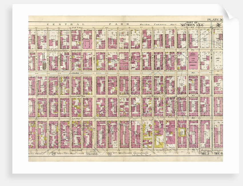 Part of Secions 5 & 6, New York by Anonymous