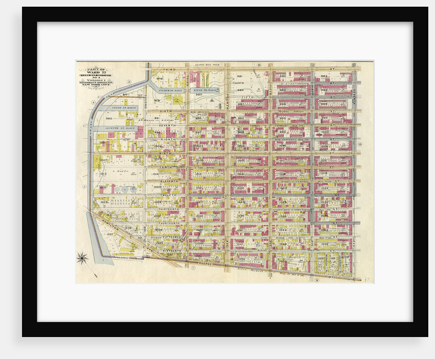 Part of Ward 22. Land Map Section, No. 4, Volume 1, Brooklyn Borough, New York City by Anonymous