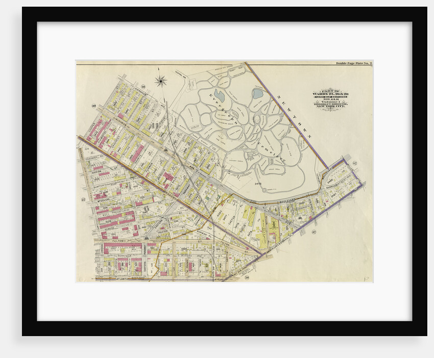 Bounded by Evergreen Avenue, Central Avenue, Bushwick Avenue, Evergreen Cemetery Boulevard, Miller Avenue, Jamaica Avenue, East New York Avenue, Atlantic Avenue, Rockway Avenue and Cooper Street, New York by Anonymous
