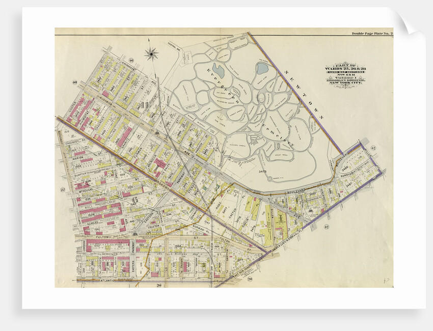Bounded by Evergreen Avenue, Central Avenue, Bushwick Avenue, Evergreen Cemetery Boulevard, Miller Avenue, Jamaica Avenue, East New York Avenue, Atlantic Avenue, Rockway Avenue and Cooper Street, New York by Anonymous