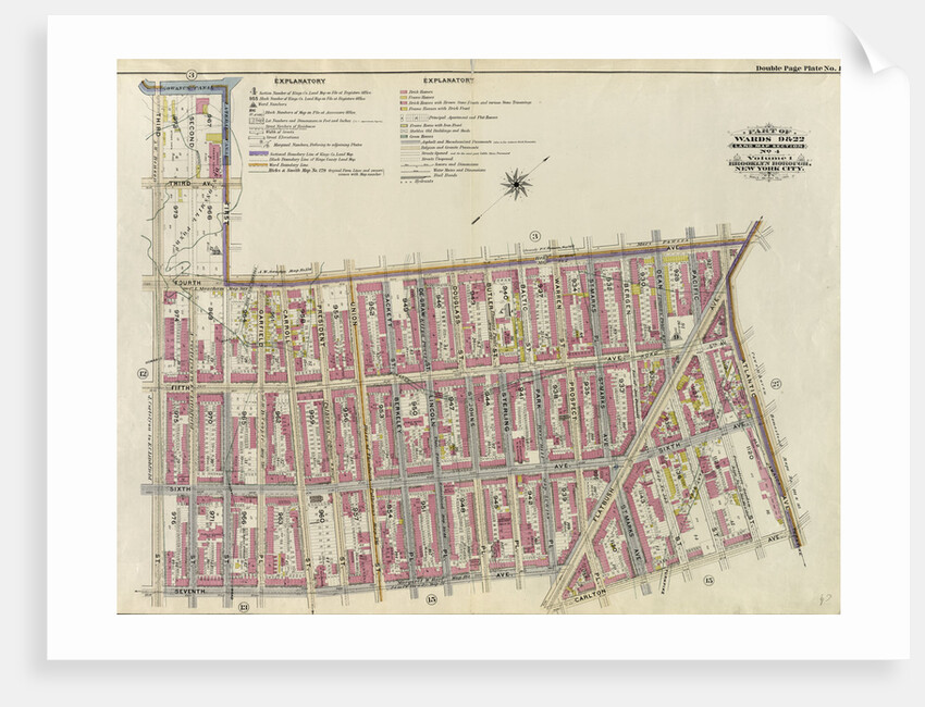 Part of Wards 9, 22 . Land Map Section, No. 4, Volume 1, Brooklyn Borough, New York City by Anonymous