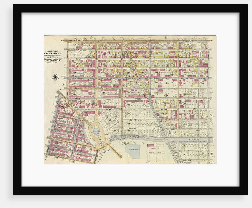 Part of Wards 9, 22 . Land Map Section, No. 4, Volume 1, Brooklyn Borough, New York City by Anonymous