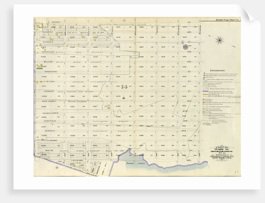Part of Ward 26. Land Map Section, No. 14. Volume 1, Brooklyn Borough, New York City by Anonymous