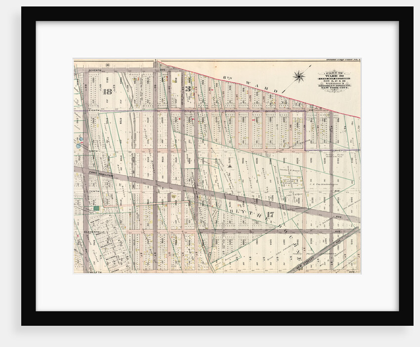Part of Ward 30, Land Map Sections, Nos. 3, 17 & 18, Volume 2, Brooklyn Borough, New York City by Anonymous