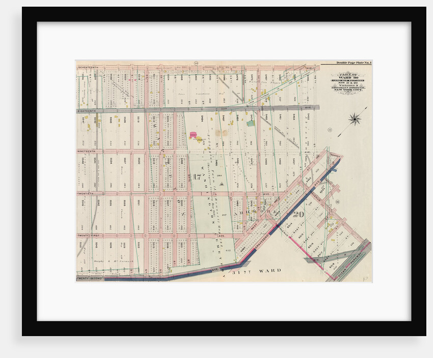 Bounded by Seventeenth Avenue, 48th Street, Nineteenth Avenue, Washington Avenue, Gravesend Avenue, Elmwood Street, East 2nd Street, Avenue I, Ocean Parkway, Avenue J, Gravesend Avenue, Twenty Second Avenue and 65th Street, New York by Anonymous