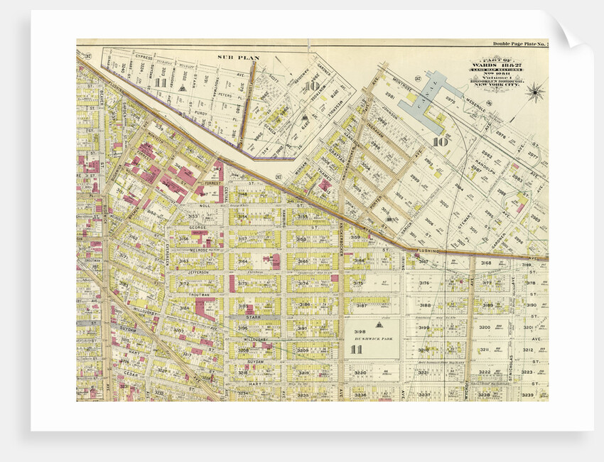 Part of Wards 18 & 27. Land Map Sections, Nos. 18 & 27. Volume 1, Brooklyn Borough, New York City by Anonymous