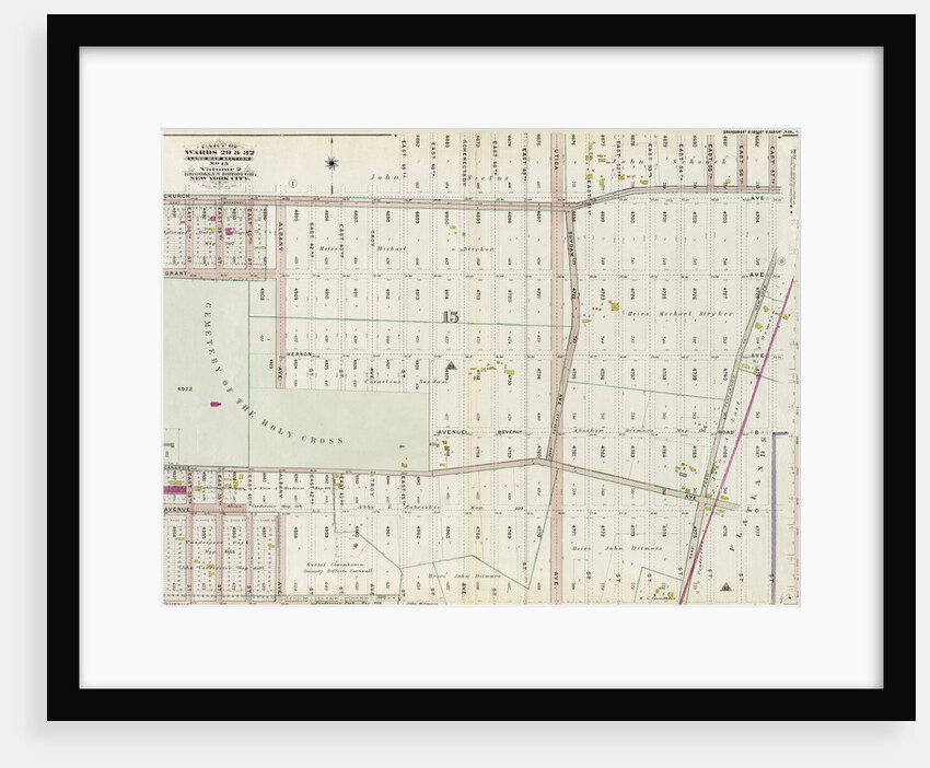 Part of Wards 29 & 32, Land Map Section, No. 15. Volume 2, Brooklyn Borough, New York City by Anonymous