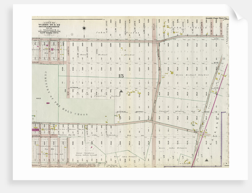 Part of Wards 29 & 32, Land Map Section, No. 15. Volume 2, Brooklyn Borough, New York City by Anonymous