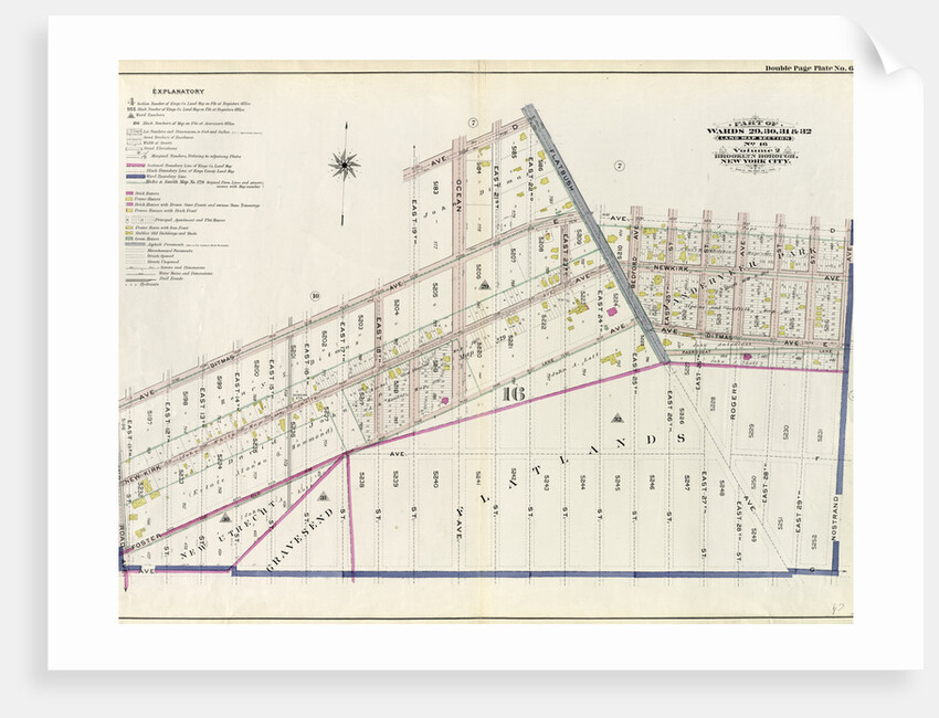 Part of Wards 29, 30, 31 & 32, Land Map Section, No. 16. Volume 2, Brooklyn Borough, New York City by Anonymous