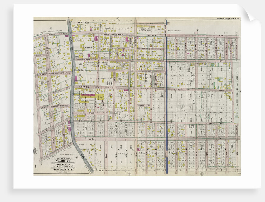 Part of Ward 29. Land Map Sections, Nos. 15, & 16. Volume 2, Brooklyn Borough, New York City by Anonymous