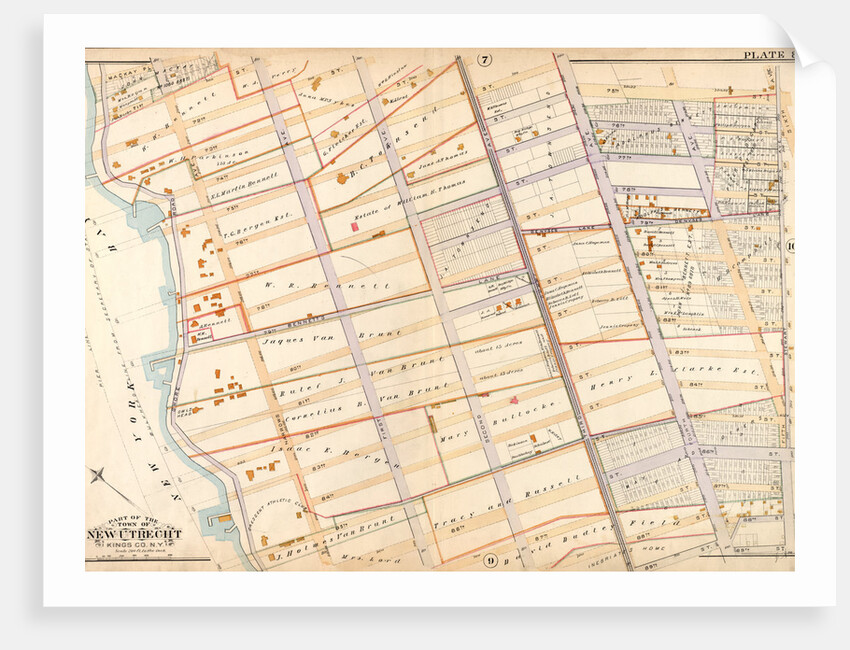 Bounded by Mackay Place, Narrows Avenue, 71st Street, First Avenue, 72nd Street, Second Avenue, 73rd Street, Third Avenue, 74th Street, Fourth Avenue, 75th Street, Stewart Avenue, 89th Street, Third Avenue, 87th Street, First Avenue, 86th Street, New York by Anonymous