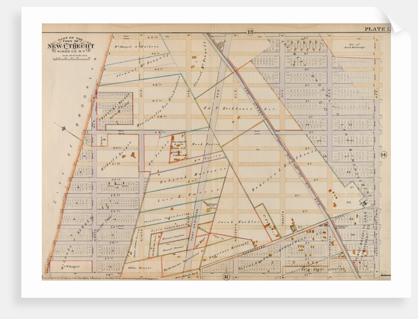 Part of the Town of New Utrecht, Kings Co., N.Y by Anonymous