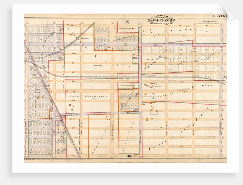 Bounded by 58th Street, Twentyfirst Avenue, 72nd Street and Fourteenth Avenue, New York by Anonymous