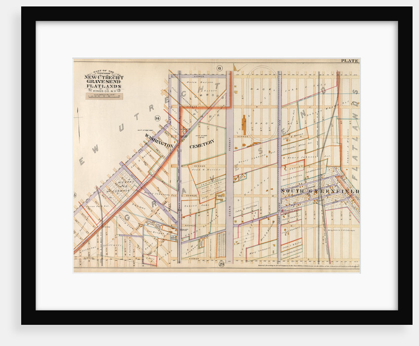 Bounded by Avenue I, Ocean Avenue, Avenue O, 22nd Avenue, Bay Ridge Street, 21st Avenue and West Street, New York by Anonymous