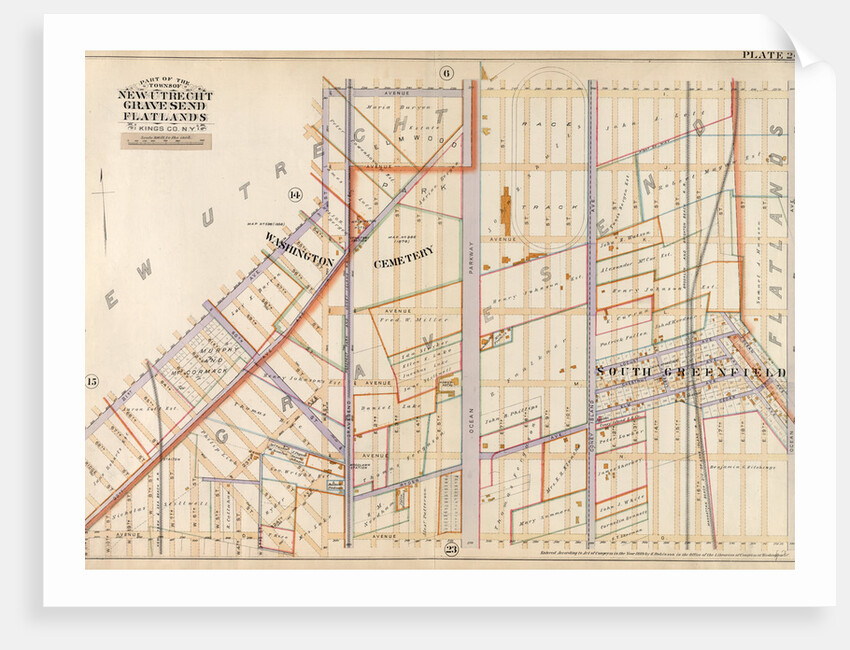 Bounded by Avenue I, Ocean Avenue, Avenue O, 22nd Avenue, Bay Ridge Street, 21st Avenue and West Street, New York by Anonymous