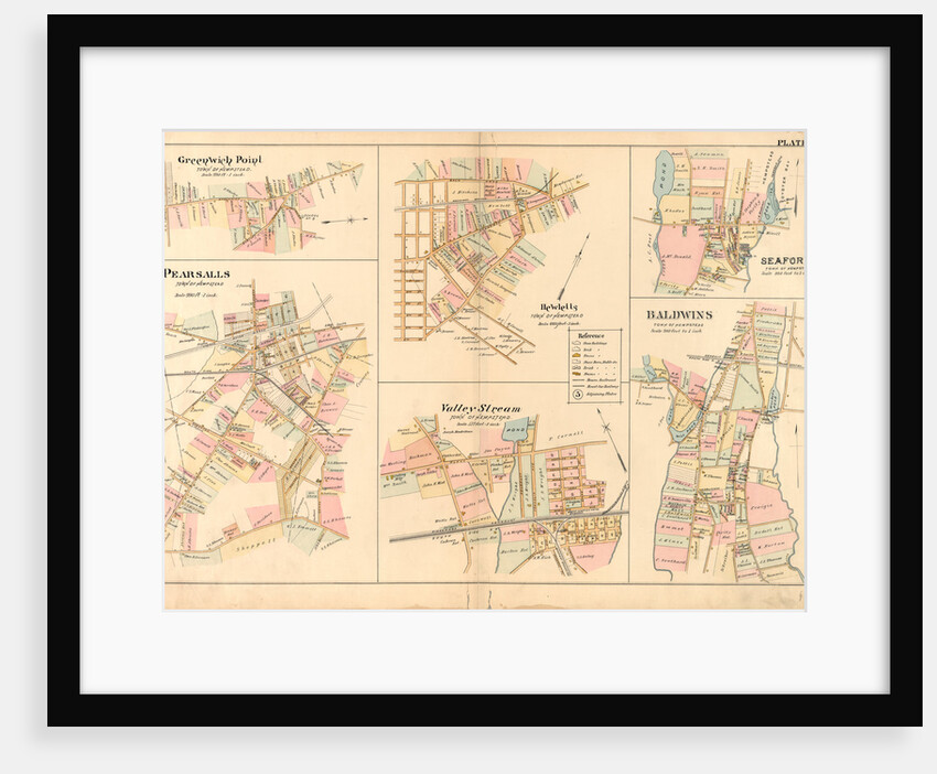 Greenwich Point, Hewetts, Seaford, Pearsalls, Valley Stream, Town of Hempstead and Baldwins, New York by Anonymous