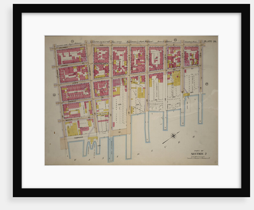 Bounded by Columbia Street, Avenue D, E. 8th Street, Lewis Street, E. 4th Street, East River Piers Tompkins Street and Stanton Street, New York by Anonymous