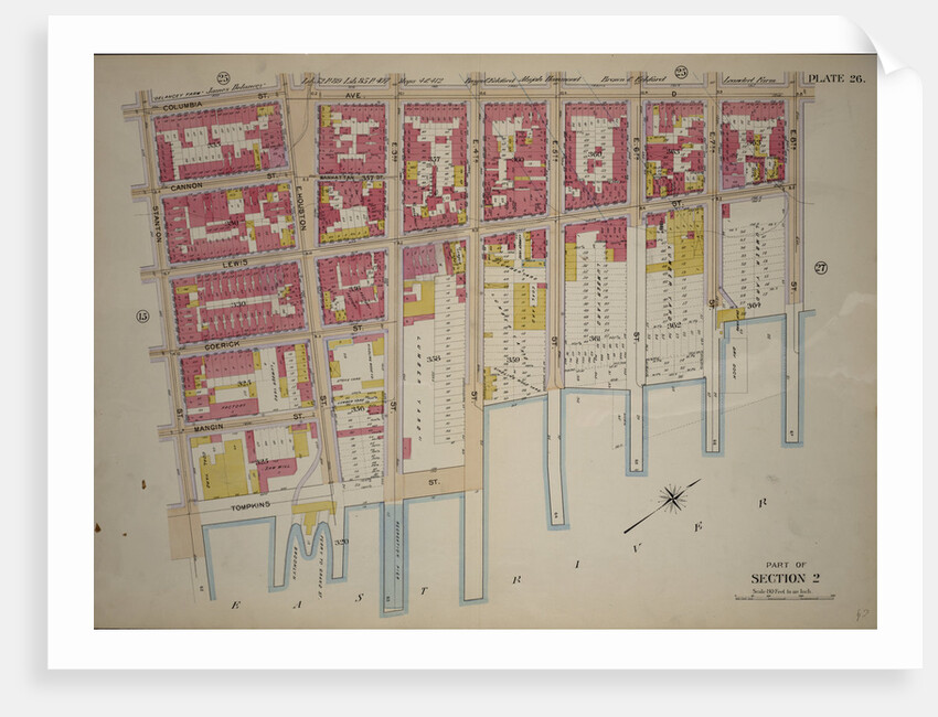 Bounded by Columbia Street, Avenue D, E. 8th Street, Lewis Street, E. 4th Street, East River Piers Tompkins Street and Stanton Street, New York by Anonymous