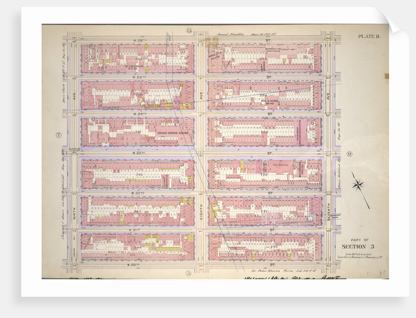 Bounded by W. 26th Street, Seventh Avenue, W. 20th Street and Ninth Avenue, New York by Anonymous