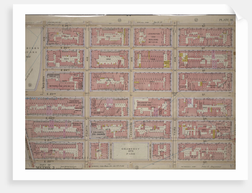 Bounded by E. 26th Street, Second Avenue, E. 20th Street, Broadway, E. 23rd Street and Madison Avenue, New York by Anonymous