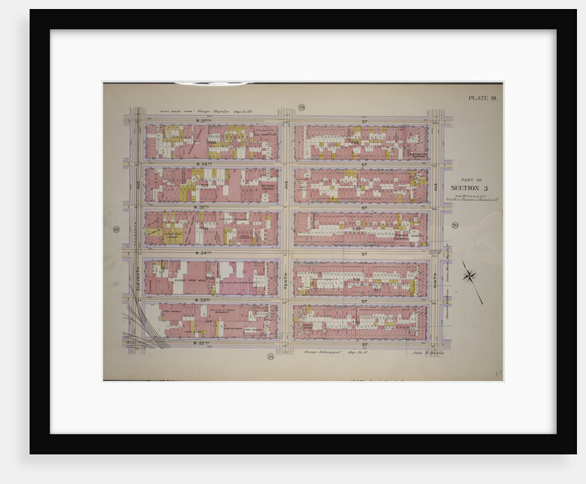 Bounded by W. 37th Street, Ninth Avenue, W. 32nd Street and Eleventh Avenue, New York by Anonymous