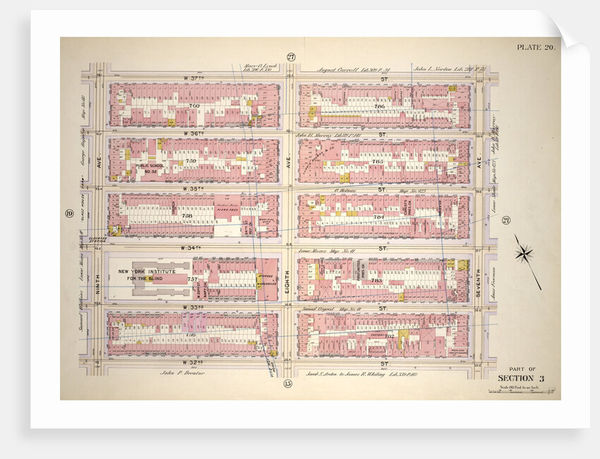 Bounded by W. 37th Street, Seventh Avenue, W. 32nd Street and Ninth Avenue, New York by Anonymous