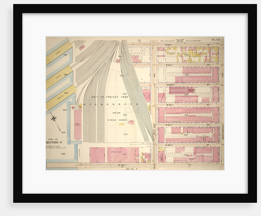 Bounded by W. 65th Street,Amsterdam Avenue, W. 59th Street and N.Y.C. & H.R.R.C.R. Union Stock Yards West End Avenue, New York by Anonymous