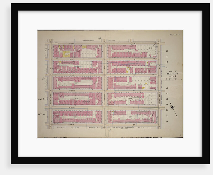 Bounded by W. 100th Street, Central Park West, W. 95th Street and Amsterdam Avenue, New York by Anonymous