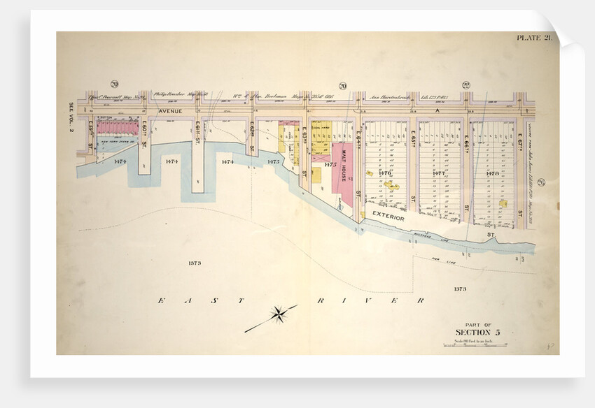 Bounded by E. 65th Street, Avenue A, E. 67th Street and Exterior Street, New York by Anonymous