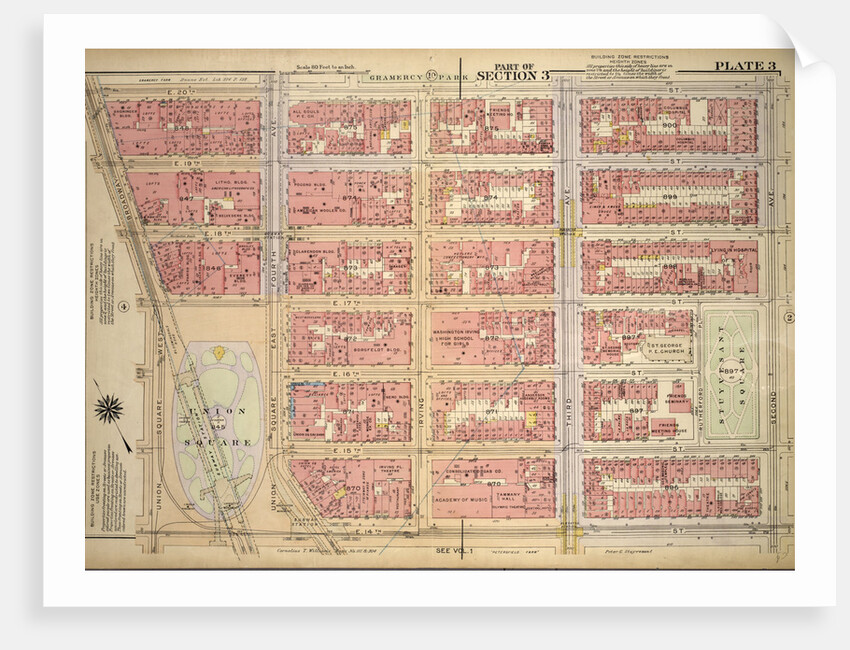 Bounded by E. 20th Street, Second Avenue, E. 14th Street, Union Square and Broadway, New York by Anonymous