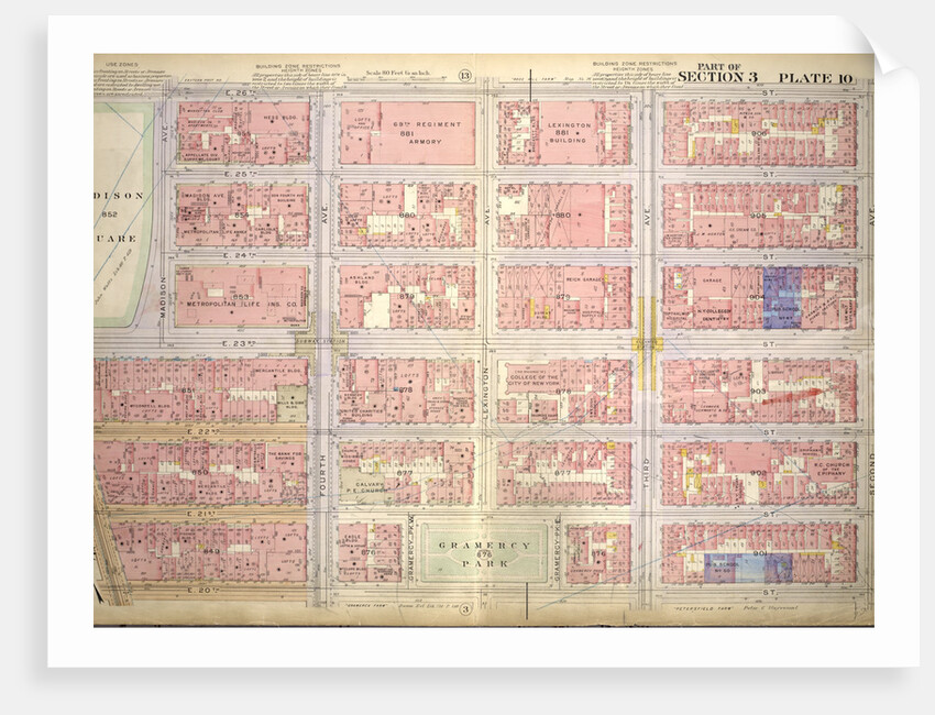 Bounded by E. 26th Street, Second Avenue, E. 20th Street, Broadway, E. 23rd Street and Madison Avenue, New York by Anonymous