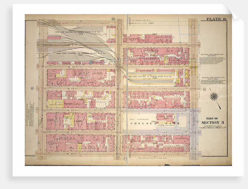 Bounded by W. 32nd Street, Ninth Avenue, W. 26th Street and Eleventh Avenue, New York by Anonymous