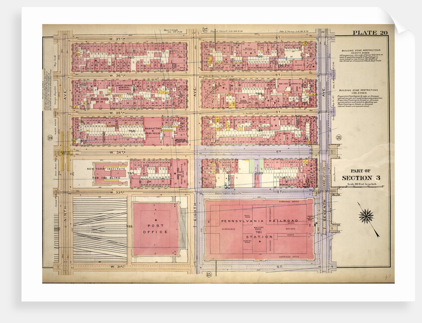 Bounded by W. 37th Street, Seventh Avenue, W. 31st Street and Ninth Avenue, New York by Anonymous