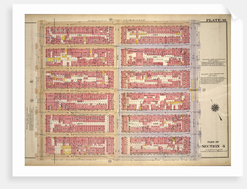 Bounded by W. 53rd Street, Ninth Avenue, W. 47th Street and Eleventh Avenue, New York by Anonymous