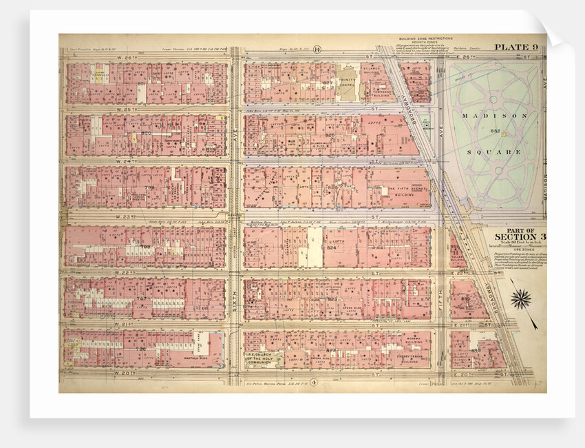 Bounded by W. 26th Street, Fifth Avenue, Broadway, E. 20th Street, W. 20th Street and Seventh Avenue, New York by Anonymous