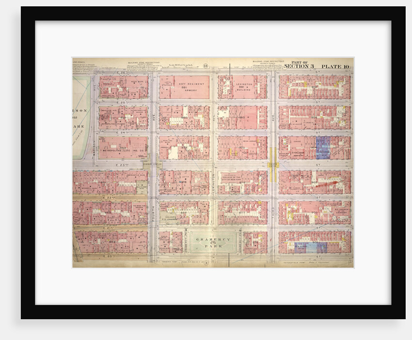 Bounded by E. 26th Street, Second Avenue, E. 20th Street, Broadway, E. 23rd Street and Madison Avenue, New York by Anonymous