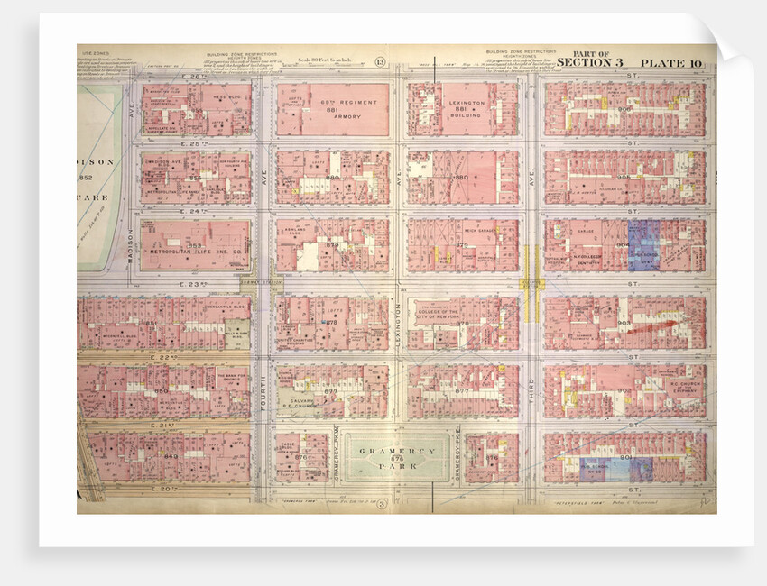Bounded by E. 26th Street, Second Avenue, E. 20th Street, Broadway, E. 23rd Street and Madison Avenue, New York by Anonymous
