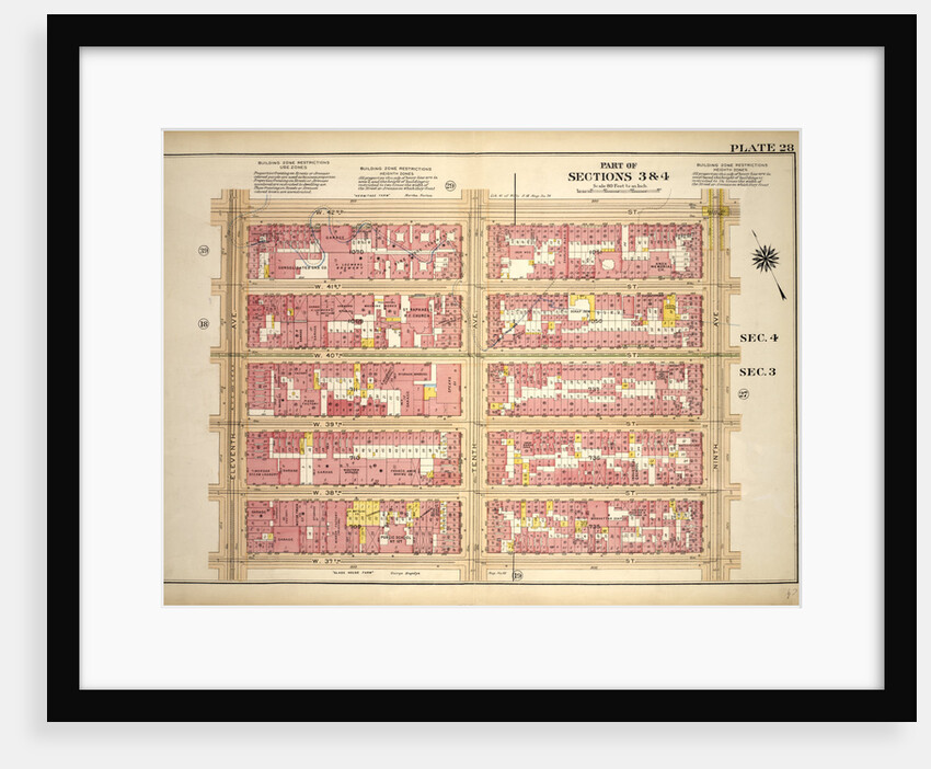 Bounded by W. 42nd Street, Ninth Avenue, W. 37th Street and Eleventh Avenue, New York by Anonymous