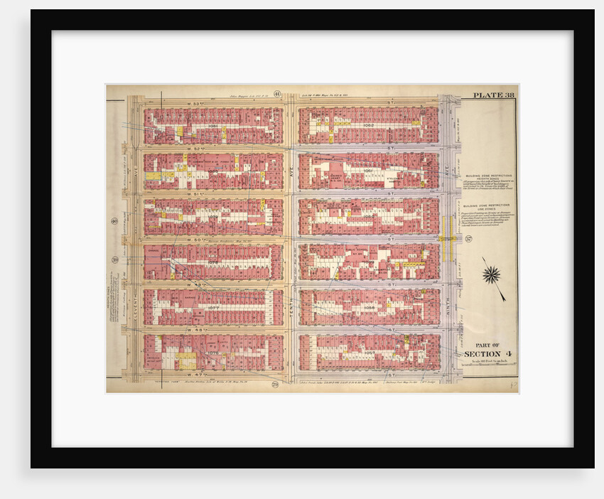 Bounded by W. 53rd Street, Ninth Avenue, W. 47th Street and Eleventh Avenue, New York by Anonymous