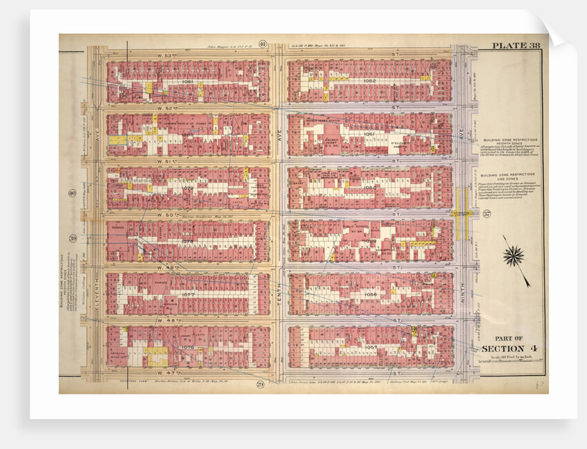 Bounded by W. 53rd Street, Ninth Avenue, W. 47th Street and Eleventh Avenue, New York by Anonymous