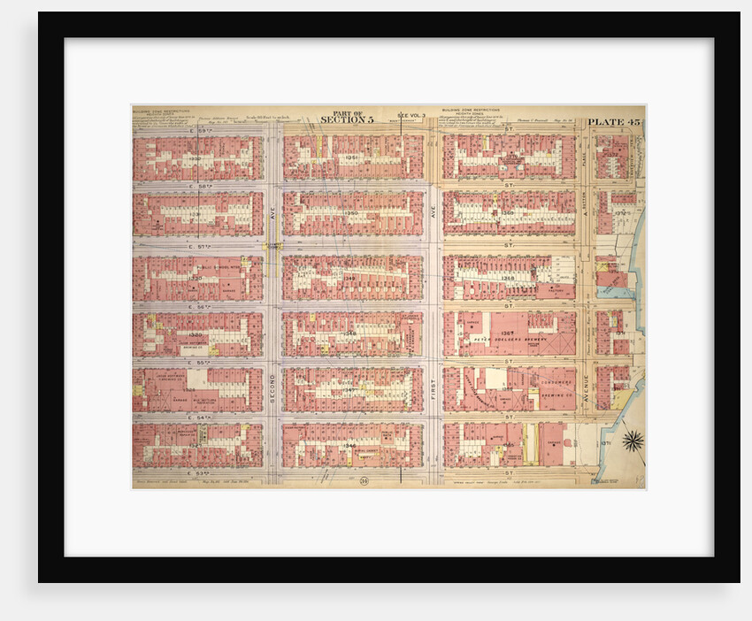 Bounded by E. 59th Street, Avenue A, E. 53rd Street and East River Docks Third Avenue, New York by Anonymous