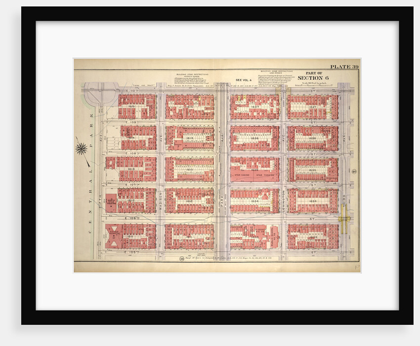 Bounded by E. 110th Street, Third Avenue, E. 105th Street and Fifth Avenue, New York by Anonymous
